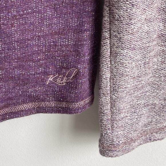 Khul Women's Cowl Neck Pullover Wool Blend Sweater Sz Small Purple Comfy Warm - Picture 8 of 12